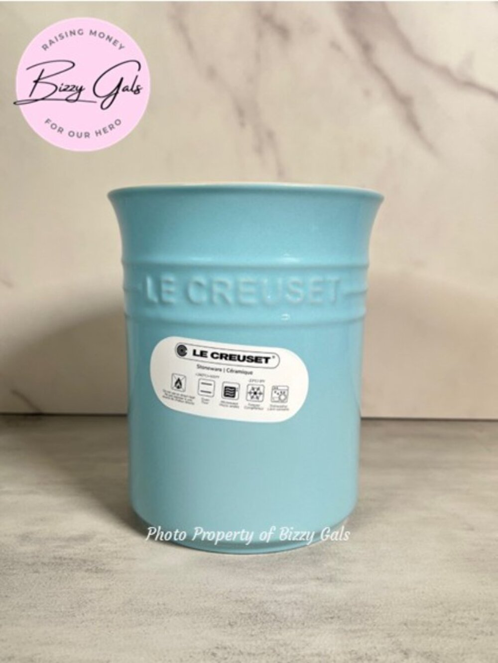 Le Creuset Sky Blue 1 L Utensil Crock - NEW